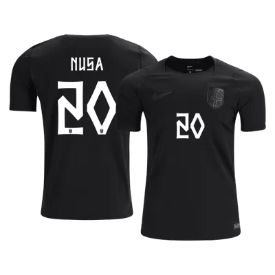 NUSA #20 Norway Away Soccer Jersey World Cup 2026 Black - gojersey