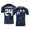 E. FERNÁNDEZ #24 Argentina Away Soccer Jersey World Cup 2026 Black - gojersey