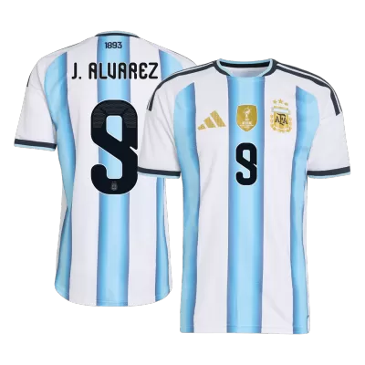 J.ÁLVAREZ Argentina Home Soccer Jersey World Cup 2026 Blue&White - gojersey