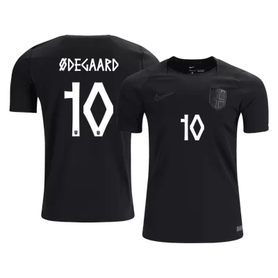 ØDEGAARD #10 Norway Away Soccer Jersey World Cup 2026 Black - gojersey