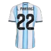 Argentina L.MARTÍNEZ #22 Home Soccer Jersey Authentic 2026 - gojersey