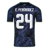 E. FERNÁNDEZ #24 Argentina Away Soccer Jersey World Cup 2026 Black - gojersey