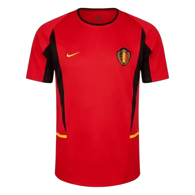 Belgium Home Soccer Jersey Retro 2002 - gojersey