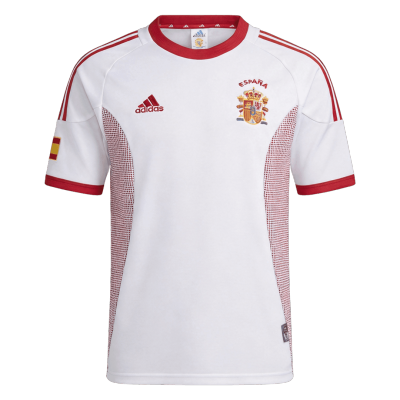 Spain Away Soccer Jersey Retro 2002 - gojersey