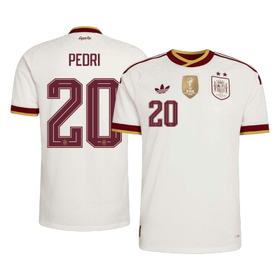 Spain PEDRI #20 Away Soccer Jersey Authentic 2026 - gojersey
