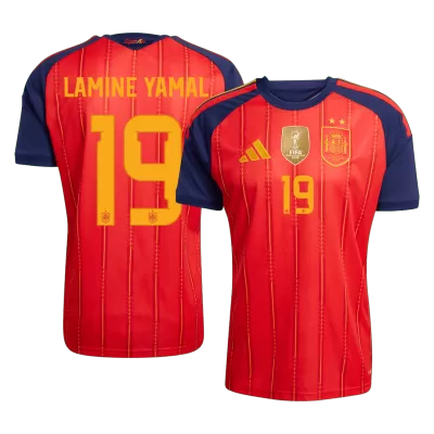 Spain LAMINE YAMAL #19 Home Soccer Jersey Authentic 2026 - gojersey