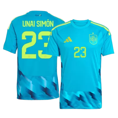 UNAI SIMÓN #23 Spain Goalkeeper Soccer Jersey World Cup 2026 Blue - gojersey