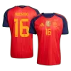 RODRIGO #16 Spain Champion Edition Home Soccer Jersey World Cup 2026 Red - gojersey