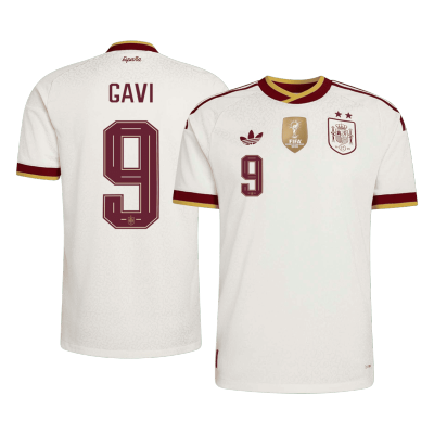 Spain GAVI #9 Away Soccer Jersey Authentic 2026 - gojersey
