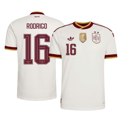 Spain RODRIGO #16 Away Soccer Jersey Authentic 2026 - gojersey