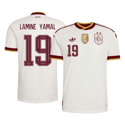 Spain LAMINE YAMAL #19 Away Soccer Jersey Authentic 2026 - gojersey