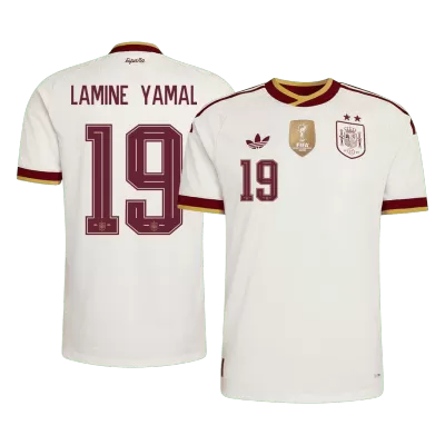 Spain LAMINE YAMAL #19 Away Soccer Jersey Authentic 2026 - gojersey