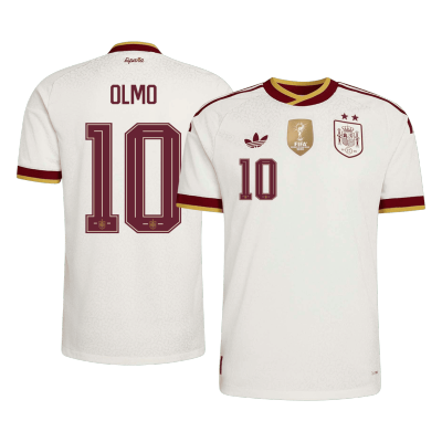 Spain OLMO #10 Away Soccer Jersey Authentic 2026 - gojersey