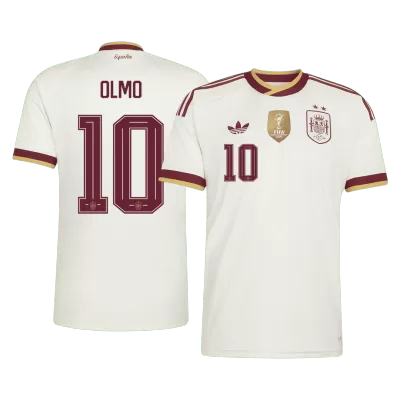 OLMO #10 Spain Champion Edition Away Soccer Jersey World Cup 2026 White - gojersey