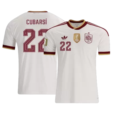 Spain CUBARSÍ #22 Away Soccer Jersey Authentic 2026 - gojersey