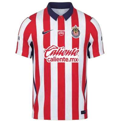 Player Version Chivas Home Soccer Jersey 2026/27 Red&White - gojersey
