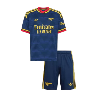 Kids Arsenal Away Soccer Jersey Kit (Jersey+Shorts) 2026/27 Navy - gojersey