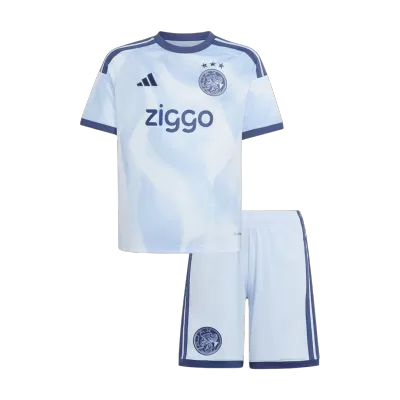 Kids Ajax Third Soccer Jersey Kit (Jersey+Shorts) 2026/27 Blue - gojersey