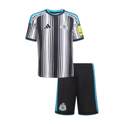 Kids Newcastle United Home Soccer Jersey Kit (Jersey+Shorts) 2026/27 Black&White - gojersey
