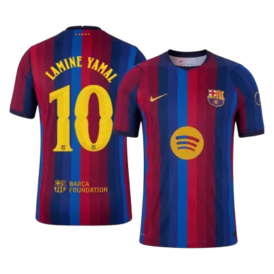 LAMINE YAMAL #10 Men Player Version Barcelona Home Soccer Jersey 2026/27 Red&Blue - UCL - gojersey