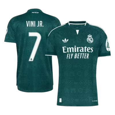 VINI JR. #7 Player Version Real Madrid Away Soccer Jersey 2026/27 Green - gojersey