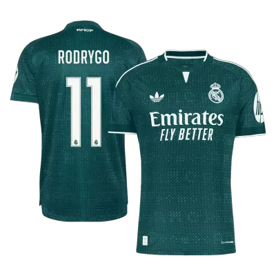 RODRYGO #11 Player Version Real Madrid Away Soccer Jersey 2026/27 Green - gojersey