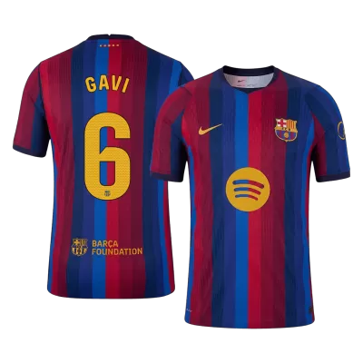 GAVI #6 Men Player Version Barcelona Home Soccer Jersey 2026/27 Red&Blue - gojersey