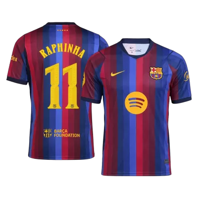 Barcelona RAPHINHA #11 Home Soccer Jersey 2026/27 - UCL Edition - gojersey