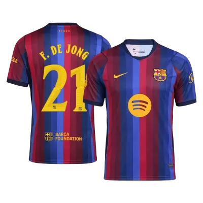 Barcelona F. DE JONG #21 Home Soccer Jersey 2026/27 - UCL Edition - gojersey