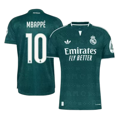 MBAPPÉ #10 Player Version Real Madrid Away Soccer Jersey 2026/27 Green - gojersey