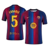 CUBARSÍ #5 Men Player Version Barcelona Home Soccer Jersey 2026/27 Red&Blue - UCL - gojersey