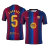 CUBARSÍ #5 Men Player Version Barcelona Home Soccer Jersey 2026/27 Red&Blue - gojersey