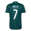 VINI JR. #7 Player Version Real Madrid Away Soccer Jersey 2026/27 Green - gojersey
