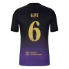 GAVI #6 Player Version Barcelona x Kobe Bryant Away Soccer Jersey 2026/27 Black/Purple - UCL - gojersey