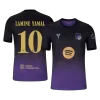 LAMINE YAMAL #10 Player Version Barcelona x Kobe Bryant Away Soccer Jersey 2026/27 Black/Purple - UCL - gojersey
