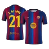 F. DE JONG #21 Men Player Version Barcelona Home Soccer Jersey 2026/27 Red&Blue - UCL - gojersey