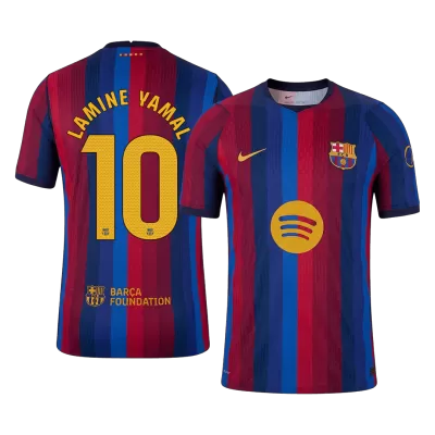 LAMINE YAMAL #10 Men Player Version Barcelona Home Soccer Jersey 2026/27 Red&Blue - gojersey