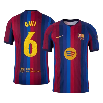 GAVI #6 Men Player Version Barcelona Home Soccer Jersey 2026/27 Red&Blue - UCL - gojersey