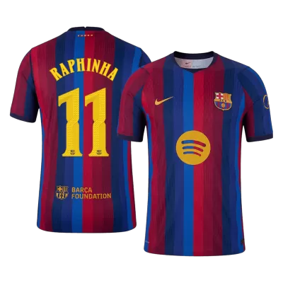 RAPHINHA #11 Men Player Version Barcelona Home Soccer Jersey 2026/27 Red&Blue - UCL - gojersey