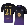 F. DE JONG #21 Player Version Barcelona x Kobe Bryant Away Soccer Jersey 2026/27 Black/Purple - UCL - gojersey