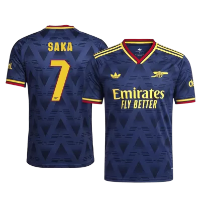 SAKA #7 Player Version Arsenal Away Soccer Jersey 2026/27 Navy - UCL - gojersey