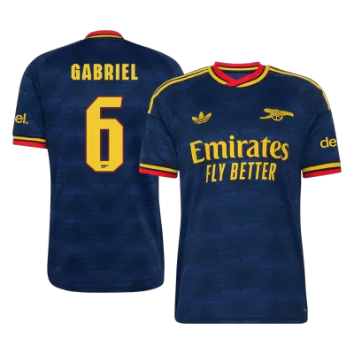 Arsenal GABRIEL #6 Away Soccer Jersey 2026/27 - UCL Edition - gojersey