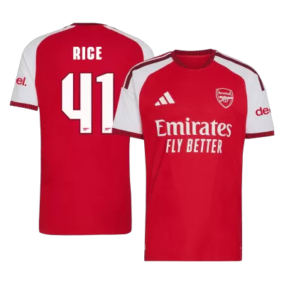 RICE #41 Player Version Arsenal Home Soccer Jersey 2026/27 Red - UCL - gojersey