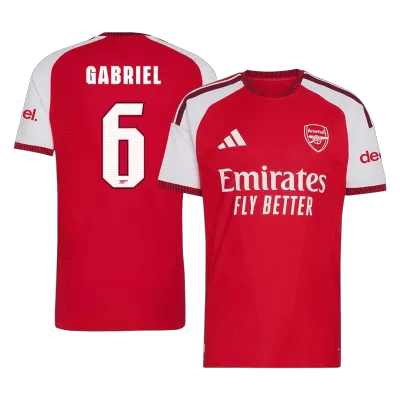 GABRIEL #6 Player Version Arsenal Home Soccer Jersey 2026/27 Red - UCL - gojersey