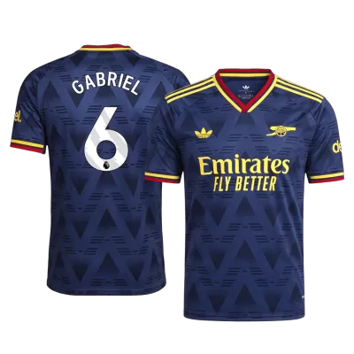 GABRIEL #6 Player Version Arsenal Away Soccer Jersey 2026/27 Navy - gojersey