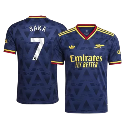 SAKA #7 Player Version Arsenal Away Soccer Jersey 2026/27 Navy - gojersey