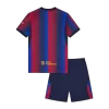 Kids Barcelona Home Soccer Jersey Kit (Jersey+Shorts) 2026/27 Red&Blue - gojersey