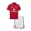 Kids Manchester United Home Soccer Jersey Kit (Jersey+Shorts) 2026/27 Red - gojersey