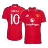 CUNHA #10 Player Version 26/27 Manchester United Home Soccer Jersey Red - UCL - gojersey