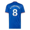 B. FERNANDES #8 Player Version Manchester United Away Soccer Jersey 2026/27 Blue - gojersey